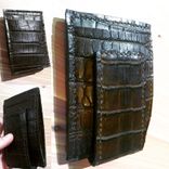 American Alligator Card Wallet With Magnetic Money Clip 1 small
