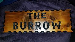 Custom Cedar Name Sign 1 small