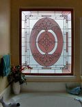 Bathroom Privacy Stained Glass Panels 5 small