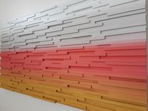 Abstract Landscape Wood Sculpture Wall Art 3 small