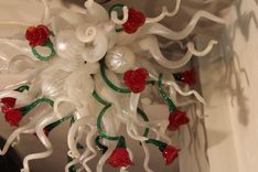Rose Garden Series' | Hand Blown Glass Art Chandeliers - Custom Chandeliers 4 small