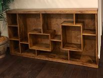 Contemporary Or Mid Century Bookcase Or Room Divider Availble In Different Hardwoods 2 small