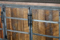 Farmhouse Style Credenza, Reclaimed Wood Media Console, Rustic Buffet, Industrial Media Console 6 small
