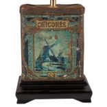 Vintage Blue Chicoree Caddy Lamp 2 small