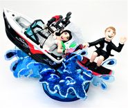 Wedding Cake Toppers, Custom Wedding Cake Toppers Nautical Wedding, Boating Wedding Cake Toppers 1 small