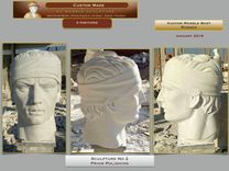 Marble Bust Sculpture, of Runner 4 small
