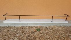 Country Style Floating Shelf With Metal Rail 6 small