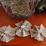 Flowers Farmhouse Flower Accents Burlap Neutral Home Decor Diy Magnets, Accents 4 small