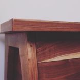 Walnut Desk With 6 Drawers 3 small