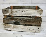 Barn Wood Milk Crates 5 small