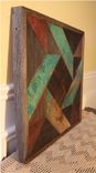 Pinwheel Quilt Reclaimed Wood Rustic Wall Art 3 small