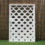 Artistic Steel Fish Scale Gate - Outdoor Metal Art - Ocean - Decorative Wall Panel  - Room Divider 1 small