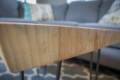 Live Edge Coffee Table On Hairpin Legs 7 small
