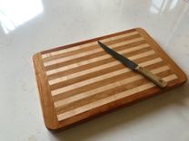 Cherry And Maple Edge Grain Cutting Board 2 small