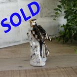 Elegant Checks Songbird Figurine Black And White Checks Decor 1 small