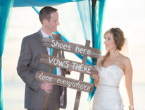 Shoes Here Love Everywhere Rustic Beach Sign, Wedding Beach Decor 5 small