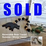 Black Bear Decor Bead Garland Cabin Decor Woodland Decor Lakehouse Decor 1 small