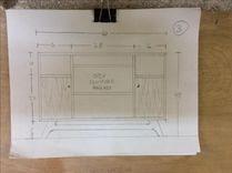 Cherry Media Cabinet 6 small