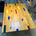 Reclaimed Gym Floor Coffee Table 3 small