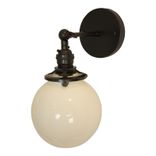 Gateway 1-Light Opal Globe Wall Sconce 2 small