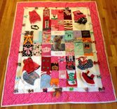 Custom Embroidered Pet Photo Clothing Dog Memory Quilt 1 small