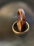 Burnt Wood Steam Bentwood Cathedral Or Straight Grain Maple Ring 4 small