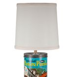 Vintage Jigsaw Puzzle Container Upcycled Lamp With New Lampshade 4 small