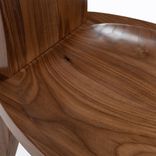 Handmade Dining Chair In Solid Walnut Wood - Gazelle High Back 6 small