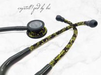 Camo Crystallized Mdf Stethoscope Medical Nursing Doctor Bling European Crystals Bedazzled 1 small
