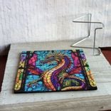 Stained Glass Dragon Art Mural Dragon Wall Decor Or Tabletop Display 2 small