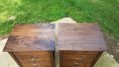 Walnut Bedside Tables 2 small