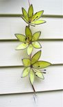 Yellow Tiger Lily 3d Stained Glass Sun Catcher With Swarovski Crystal 3 small