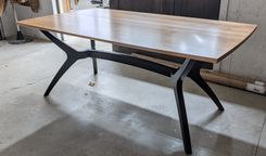 Mid Century Modern Inspired Cherry Extension Table 1 small