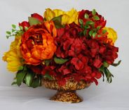 Orange And Yellow Fall Silk Floral Centerpiece 4 small