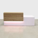 Custom Modern Long Reception Desk With Counter - Los Angeles Desk 4 small