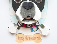 Custom Dog Portrait Made From Paper 5 X 7 6 small