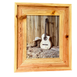 Cowboy Series, Handcrafted 2.5" Wide, Raised Edge Western Cedar Photo Frame 3 small