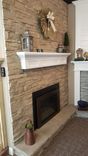 Fireplace Mantel Floating Painted Finish - Contemporary Cottage Ledge Shelf Bayside Style 2 small