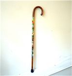 Custom Hand Painted Four Seasons Puzzle Cane 4 small
