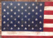 Distressed Rustic Us Flag 2 small