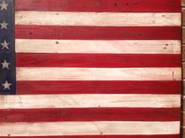 Distressed Rustic Us Flag 3 small
