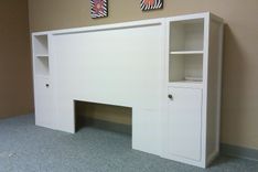 Cabinet Headboard- Pottery Barn Stratton Smart Technology Headboard 1 small