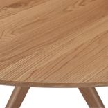 Round Midcentury Dining Table In White Oak "Kapok Table" 5 small
