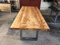 Book-Match Flame Birch & Natural Steel 2 small