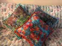 Pom-Pom Throw Pillows 2 small