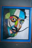 Stained Glass Portrait Of Salvador Dali 1 small