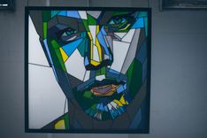 Stained Glass Portrait Of Leonardo Dicaprio 1 small