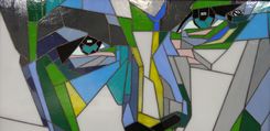 Stained Glass Portrait Of Leonardo Dicaprio 6 small
