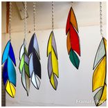 Stained Glass Feather 2 small