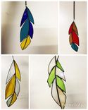 Stained Glass Feather 4 small